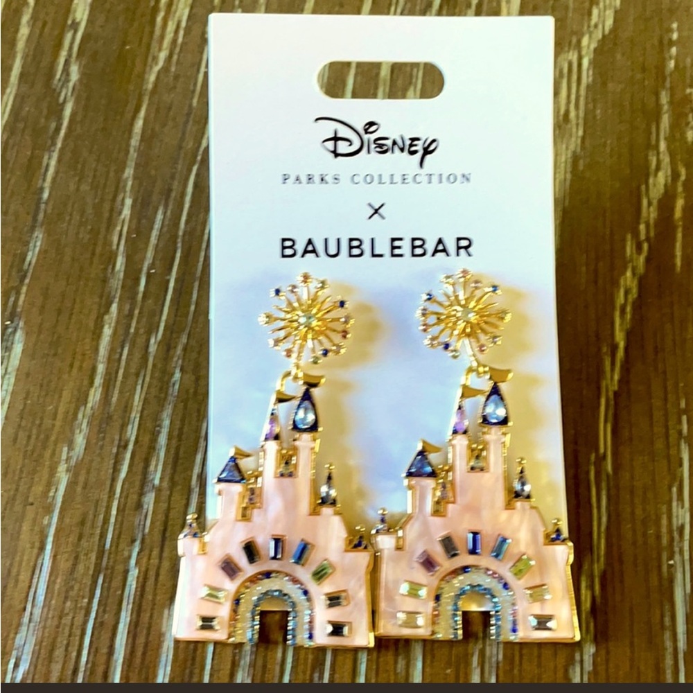 Disney castle earrings Disneyland Disneyworld bauble bar